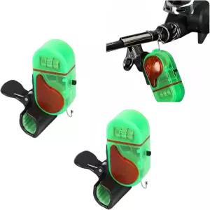 새로운 2Pc 낚시 물림 경보 민감한 전자 업그레이드 LED 조명이 있는 소리 벨 다양한 장면에 적합한 물고기