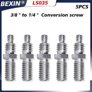 카메라 나사 어댑터 1/4 ~ 3/8 삼각대 장착 브래킷  모노 포드호환  볼 헤드  플래시 ((5 개 팩)