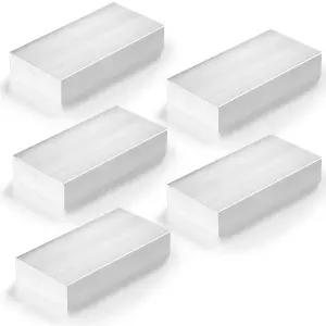 밀링 선반 작업을 위한 5개의 1인치 x 2인치 사각 알루미늄 바 4 길이 6061 범용 플레이트 블록 T6511 플랫