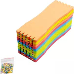 인프리 낚시 리더 라인 후크 홀더 폼 보드 스풀 고정 핀 액세서리가 있는 와인딩 10개