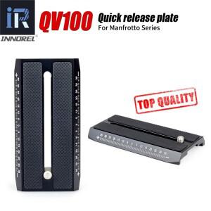 INNOREL QV100 퀵 릴리스 플레이트 삼각대 모노포드호환 DSLR 카메라용 Manfrotto 표준 비디오 유체 헤드와