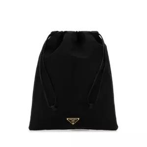 프라다 여성 블랙 캔버스 파우치 1NK0012HG6 F0002