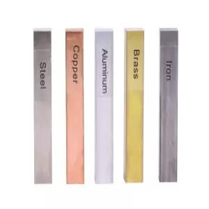 밀도 조사 비중력 수집 가능 비열 실험을 위한 5Pcs 금속 블록 세트-브라스 구리 철 강철 및 알루미늄