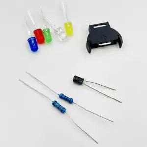 SEGA 드림캐스트 DC 컨트롤러 포트 PCB 전원 LED 퓨즈 커패시터 배터리 홀더 키트