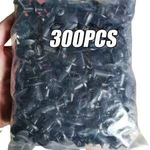 30050pcs 8mm 플라스틱 패스너 나사 범용 자동차 범퍼  블랙 리벳 푸시 핀 클립 액세서리