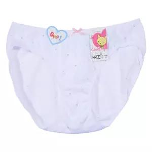 샤통 러블리 하트패턴 화이트 주니어 삼각팬티