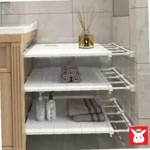 베란다압축선반 틈새 수 베란다 압축봉선반 다용도실 길이조절 신발장