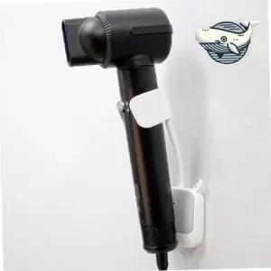 모던 블랙 드라이기 거치대 핸즈프리 정리함