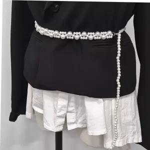 해리네점빵 진주 체인벨트 여성 패션소품 악세서리