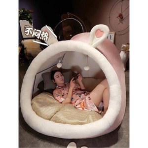 실내 보온 텐트 침대 난방 겨울 핑크 난방텐트 만화방