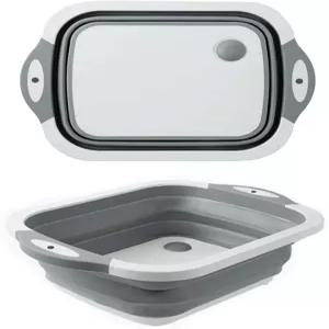 접이식 세탁 그릇 다기능 건조대 휴대용 도마 배수 바구니 캠핑 피크닉 주방용 야채 과일 트레이