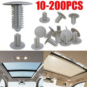 10-200X 리벳 트림 패널 리테이너 자동차 내부 천장 클립 POM 패스너 고정 나사 캡 토요타 하이에이스 RAV4