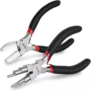 와이즈업 주얼리 플라이어 세트 - 6 in 1 보석 제작 DIY 공예용 나일론 수리 및 와이어 래핑 도구