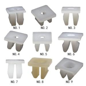 50피스 자동차 고정 나사 사각형 머리 너트 그로멧 클립 플라스틱 스냅 패스너