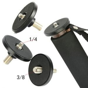 삼각대 중심 축 연장 로드 모노포드호환 볼 헤드 연결 디스크 마운트 베이스 베어 플레이트  고프로호환