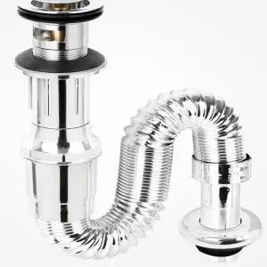 [콩심팥심]숙박업소폽업연결관 PVC 청결 세면대아이트랩팝업 하수구