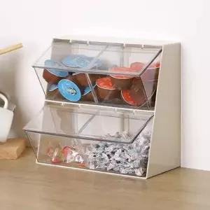 히키스 멀티 디스펜서 탕비실 홈카페 캡슐커피 티백보관 스낵정리