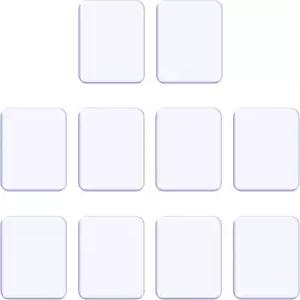 ZC GEL 끈적끈적한 젤 패드(10팩) TV 탈착식 트레이스리스 그립 패드 세척 가능 재사용 가능한 미끄럼 방지