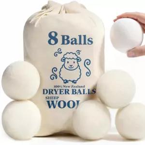 울 드라이어 볼 뉴질랜드 재사용 가능 세탁물 고정력 감소 주름 및 건조 시간 단축을 위한 세탁용 섬유