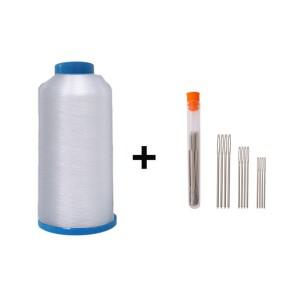 흰색 본드 나일론 재봉실  손 및 기계용  2100야드 사이즈 T70  69 비분리형 스트랜드 N66 본디