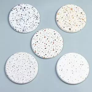 [콩심팥심](5개 세트) 티 코스터 컵홀더 컵받침 종이컵 홀더 만들기 규조토