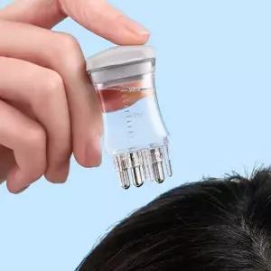 [콩심팥심]휴대용두피니들볼 홈케어 셀프 눈금표시 고른발림성 머리마사지볼