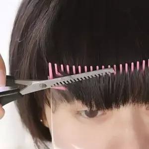 [콩심팥심]혼자서커팅툴 유아 사이드뱅 이마밀착 머리카락받침 커팅가이드