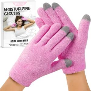 건조한 갈라진 손 피부를 하고 부드럽게 해주는 에센셜 오일과 비타민이 함유된 보습 글로버 젤 스파