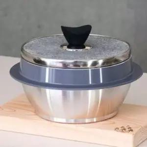 키친아트 돌솥 냄비 가마솥 자연석 곱돌솥 뚝배기 2인 계란찜뚝배기