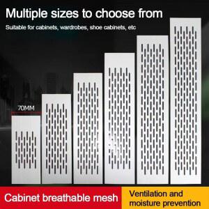 환풍기커버 알루미늄 합금 통풍구 커버 직사각형 메쉬 환기구 그릴 70mm 공기 장식 가구 하드웨어
