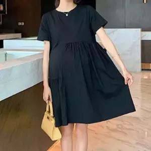 [의류] 라운드 하프 셔링 원피스 세련 데이트 패션 스타일링