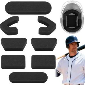 TOBWOLF 유니버설 야구 헬멧 패딩 타격 헬멧과 호환되는 0.79인치 두꺼운 키트 교체 폼 패드 소프트볼