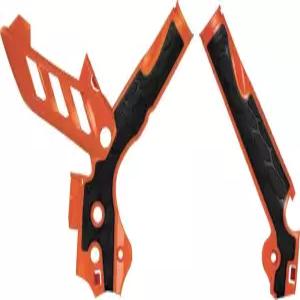 Acerbis X-Grip Frame Guards Orange/Black Compatible with KTM 250SX/250XC/300XC/ 2013-2016/
