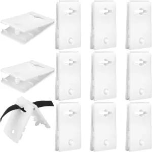 호일스월 12개 태양열 커버 릴 부착 클립 2.8 x 1.73 0.24 인치 풀 블랭킷 유니버설 인그라운드