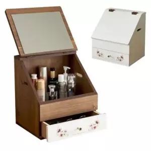 원룸화장대 화이트 좌식 화장대 이동식 학생 미니 소형 접이식