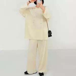 [하프클럽/]빅사이즈 603 영어레터링끈후드세트 DRAX373