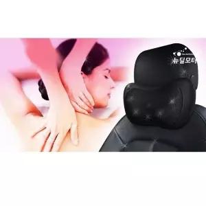 [콩심팥심]COX 자동차 마사지 목 쿠션 온열 목 베게 받침 쿠션 차량용허리쿠션