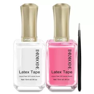 손톱용 DRMODE 액체 라텍스 30ML 고속 건조 큐티클 가드 테이프 필링 네일 페인팅용 스탬핑 스킨 프로텍터