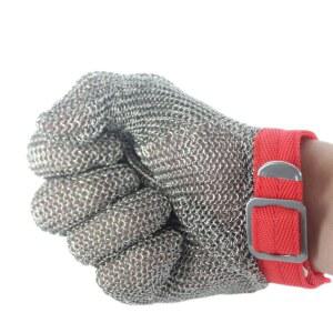 철그물 장갑 쇠그물 체인 베임 절단방지 손가락 글로브 스텐 철제 3손가락 XS 방지