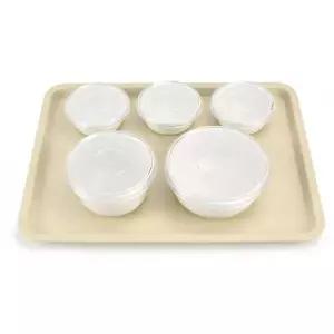 [골드스마일]병원용 식판 배식판 성인 식판 나눔 식판 3찬 베이지 병원식기세트