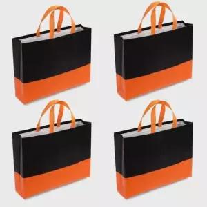 [문구] 투톤 부직포 가방 쇼핑백 대형 재사용 가능