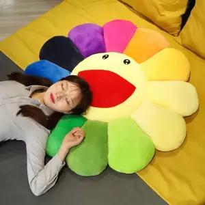 키키쿠션 KAIKAIKIKI 스마일 해바라기 캐릭터 방석