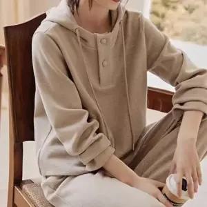 [의류] 투피스세트 세미크롭 후드탑 밴딩팬츠 여유핏