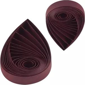 5mm 퀼링 종이 스트립 단색 필리지 공예 120pcs 길이 21인치 초보자용 키트(버건디 No.21)