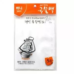 ksr 국물백 소 18x28cm 5매입 다시망 육수망 다시백