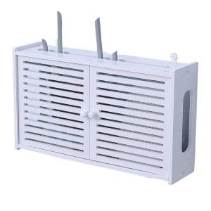 공유기 정리함 셋톱박스 벽걸이 미닫이형 셋톱 펀칭 보관함 수납 선반 셋탑 공유기정리함