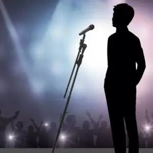 콘덴서마이크스탠드 휴대용 버스킹 붐마이크스탠드 T자형