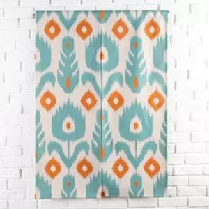 [콩심팥심](민트플라워) 주방창커튼 반커튼 가림막 간이커튼 가림천 공간분리