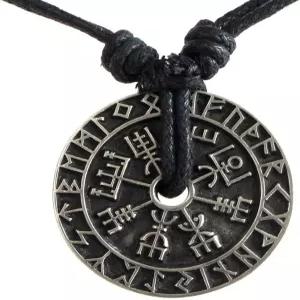 CCBFY 노르딕 코인 아뮬렛 베그비시르 오딘 트리플 혼 트라이케트라 발크누트 올인원 퓨터 펜던트 목걸이