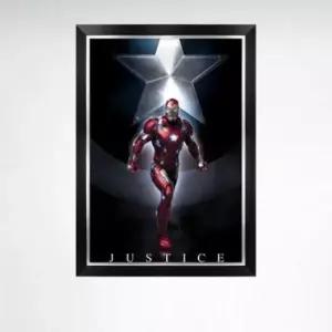 취미 1000피스 아이언맨 (야광) 모던블랙 액자세트